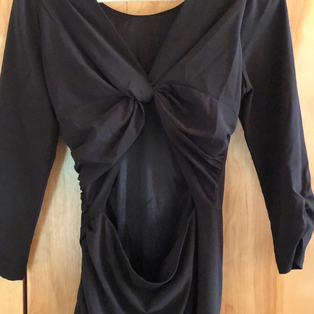 Ark & Co Open Back Ruched and Draped Mini Dress - Picture 8 of 12